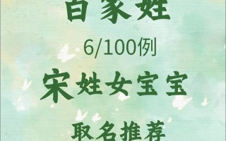 2025最火宋姓女宝宝起名大全|精选2025年最旺女孩名字姓宋避坑指南