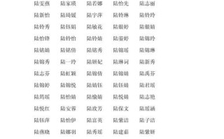 陆姓女孩取名2020 陆姓女孩起名属兔