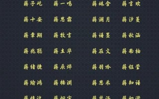 2025最新丨蒋姓女孩名字100分合集_寓意好听稀少名字大全推荐