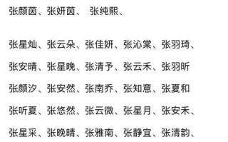 2025爆款张姓女孩名字库_新生儿取名灵感大全·简洁有诗意