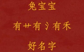 草字头加个兔宝宝 属兔草字头的字女孩起名字