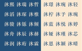2025最新|带沐字女孩名字大全清雅温柔气质推荐|沐字搭配精选方案