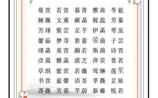 2025精选草字头金字旁女孩三个字名字大全#热门女孩名收录