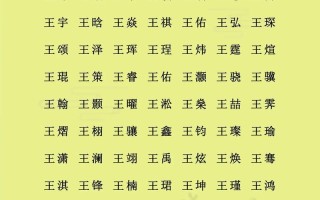 2025超全带王字的女孩名字洋气大全|精选爆款不重名含王字女宝名推荐