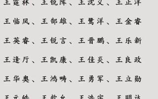 王俊什么名字大全 王俊什么名字好听女孩