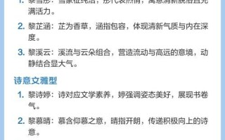 黎女孩名字 黎女孩取名字寓意好的字