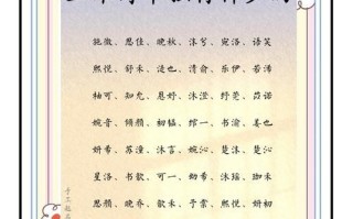 带诗字女孩气质名字 带有诗字的女孩名字