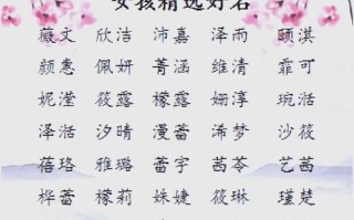 2025最新八划字女孩名字大全：精选吉利高雅气质女宝起名单字参考