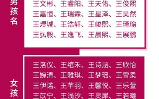 女孩名字,姓王 取名字女孩姓王