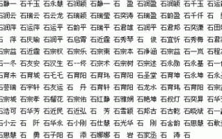 2025最新带石字旁的女孩名字精选大全_诗意好听的石部女孩起名指南