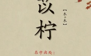 关于柠字的女孩名字大全 关于柠字的女孩名字