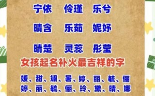 五行补火女孩名字有哪些 五行补火女孩名字
