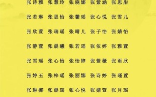 张美丽这个名字好吗 女孩名字张美后面什么字好