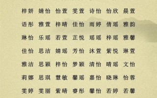 14画字女孩寓意好的字取名字 14画的字有哪些取名字女孩