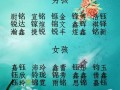 五行带金女孩名字大全 五行带金女孩名