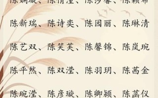 2025年陈姓缺木女孩名字推荐·生辰格局补木用字精选大全