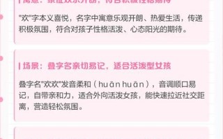 带欢字名字女孩两个字 带欢字名字女孩