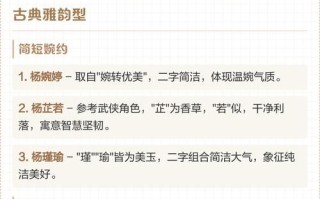 今年杨姓女孩名字 2026兔年杨姓取名女孩