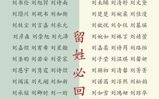 刘姓女孩名字大全2020属鼠免费刘 刘姓女孩兔年名字2026