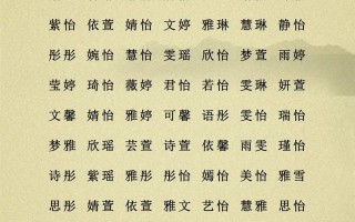 2025年和怡字搭配的唯美女孩名字大全|高雅内涵单字组合推荐