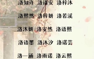 2025带洛字的女孩名字唯美_诗意清冷罕见_精选优雅古风女孩名大全