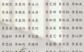 2021姓李的女孩名字 李姓女孩子取名字蛇年