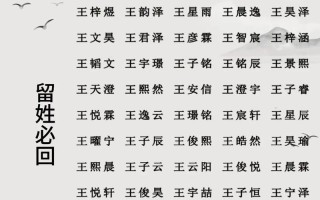 姓王取名字女孩 姓王取什么名字好听女孩