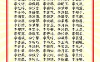 2025年精选_李姓简单大方顺口的女孩名字_大全带寓意与取名技巧