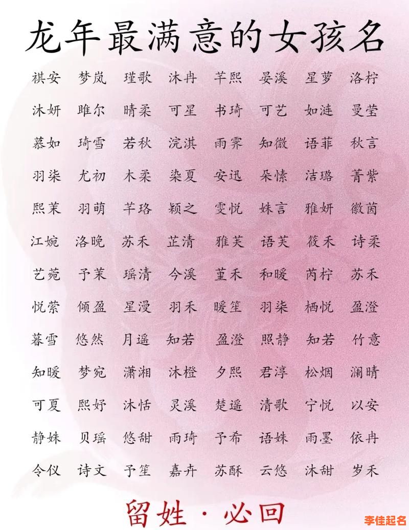 2025最新整理|适合女孩子取名的字大全·灵动清新寓意美好的精选推荐-第1张图片 2025最新整理|适合女孩子取名的字大全·灵动清新寓意美好的精选推荐-第1张图片