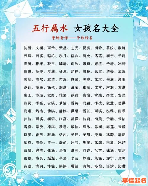 2025年最新三点水字旁的女孩名字大全 · 清雅灵动 · 诗意涵养收录-第1张图片 2025年最新三点水字旁的女孩名字大全 · 清雅灵动 · 诗意涵养收录-第1张图片