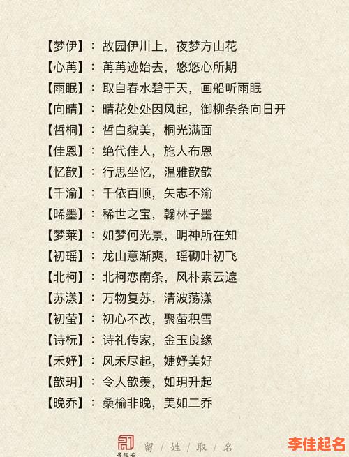 2025最新甄选:500个可用于女孩名字的冷门唯美字_诗意寓意_起名灵感库-第1张图片 2025最新甄选:500个可用于女孩名字的冷门唯美字_诗意寓意_起名灵感库-第1张图片