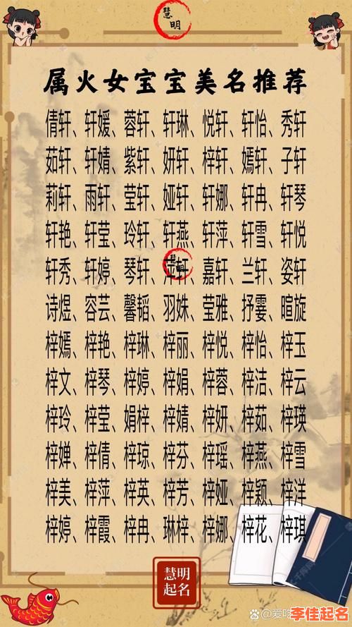 2025火字旁女宝宝起名大全_带火寓意热情开朗的女孩名字精选参考-第1张图片
