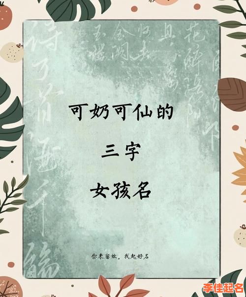 2025精选|3个字好听的女孩名字~女宝起名灵感库·爆款合集更新-第1张图片 2025精选|3个字好听的女孩名字~女宝起名灵感库·爆款合集更新-第1张图片