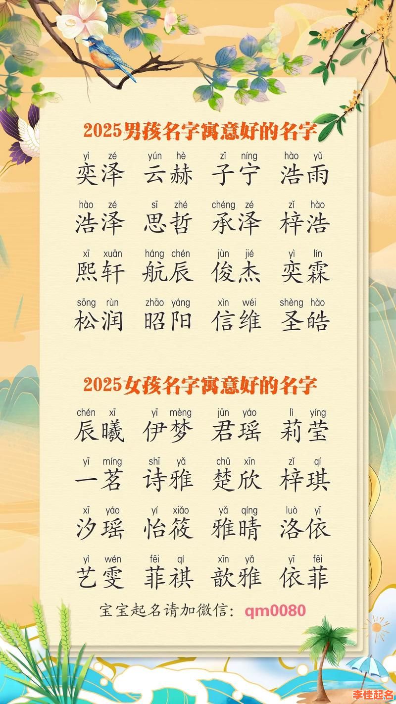 2025最新可字女孩取名好听|诗意高雅女宝宝可字名字精选-第1张图片 2025最新可字女孩取名好听|诗意高雅女宝宝可字名字精选-第1张图片