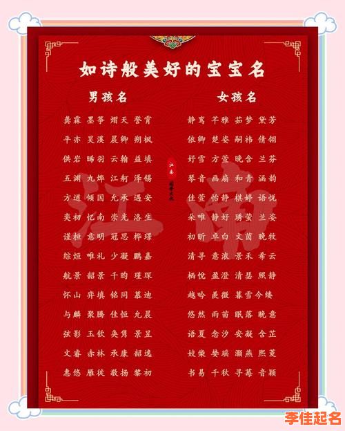 2025新生儿取名_适合女孩名的字·爆款诗意单字·柔雅文静·女生起名热搜榜!-第1张图片 2025新生儿取名_适合女孩名的字·爆款诗意单字·柔雅文静·女生起名热搜榜!-第1张图片