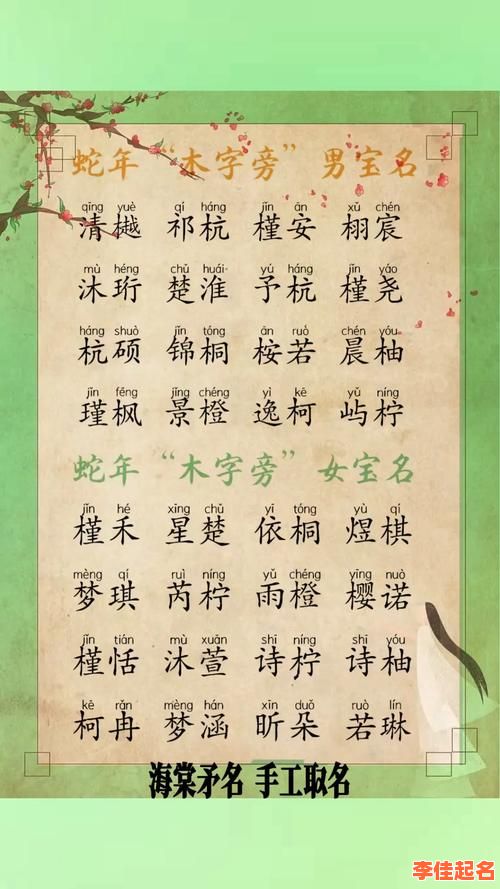 2025精选带木字旁女孩取名大全|清新文艺韵味木子字旁吉名推荐-第1张图片 2025精选带木字旁女孩取名大全|清新文艺韵味木子字旁吉名推荐-第1张图片