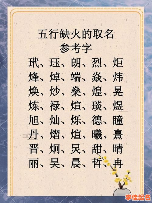 【2025更新】带火字取名的寓意女孩好名精选——助旺人生格局的优雅名字大全-第1张图片 【2025更新】带火字取名的寓意女孩好名精选——助旺人生格局的优雅名字大全-第1张图片