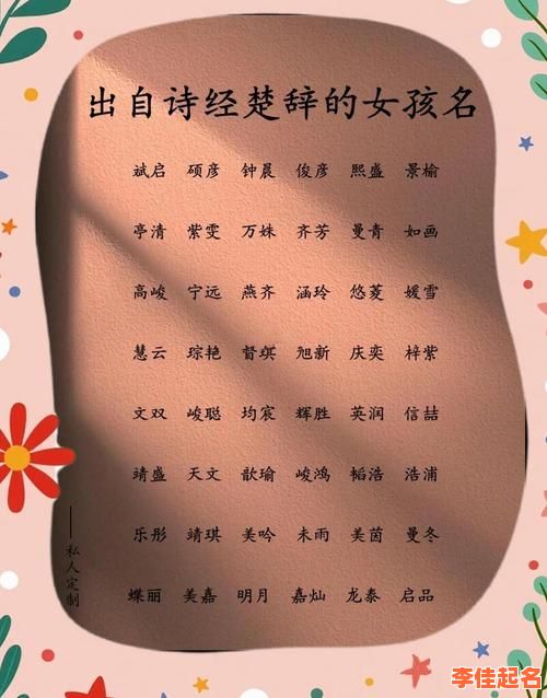 2025最新补木补水的女孩名字大全_诗经楚辞高分美名推荐-第1张图片