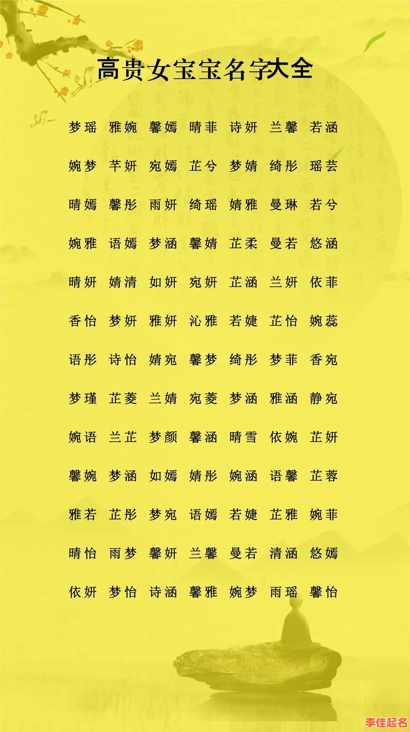 2025年出生女孩名字大全_高雅有涵养的女宝宝起名精选_免费好听的取名灵感指南-第1张图片