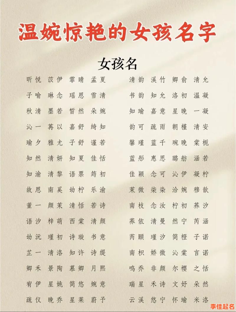 2025新生儿浩字取名女孩大全｜诗意古风女宝名字精选合集-第1张图片