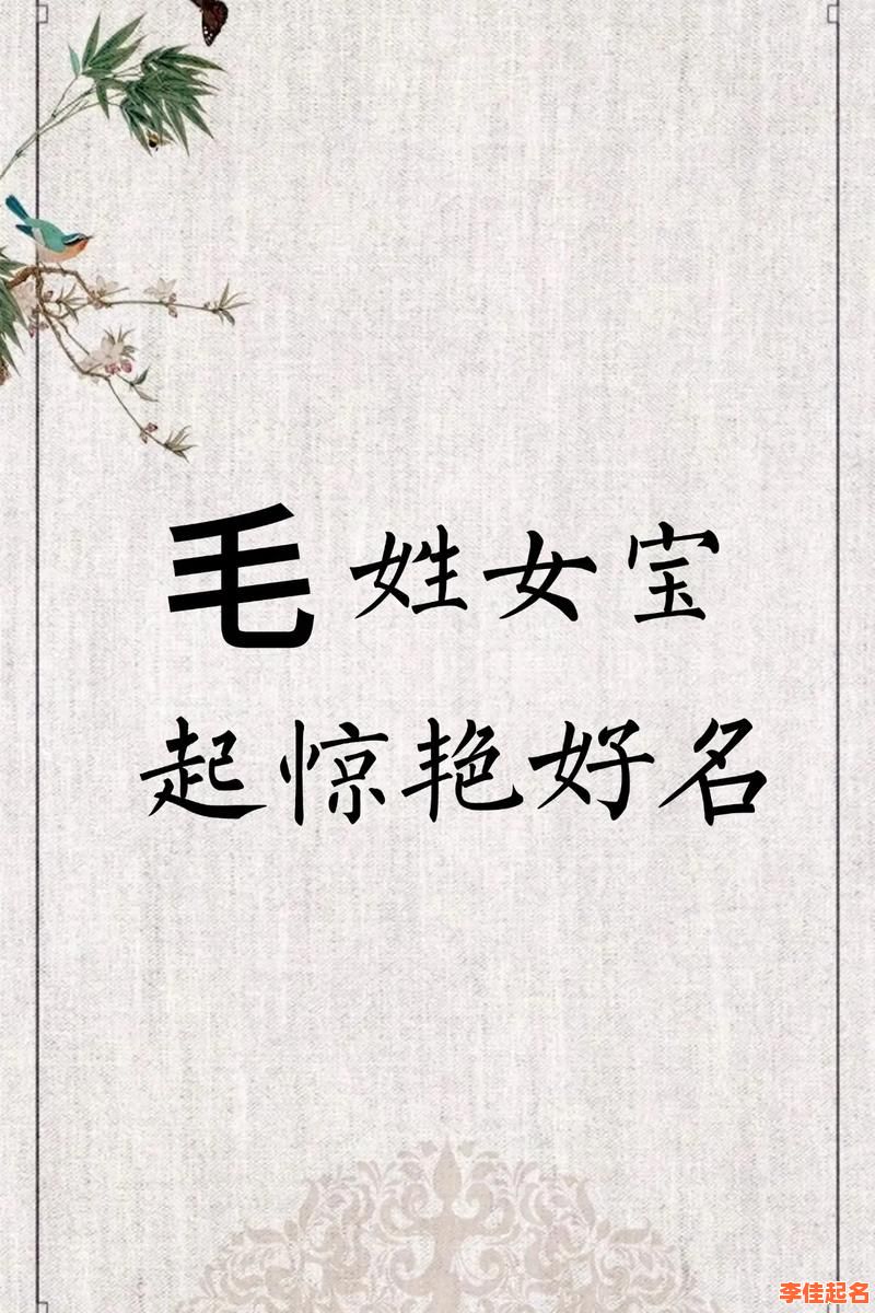 2025毛姓女孩取名字高雅有寓意_大全精选_带诗意与好运的名字推荐-第1张图片