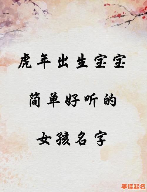 2025年最旺虎女孩名字大全_带“水”“木”字旁的优美起名精选-第1张图片