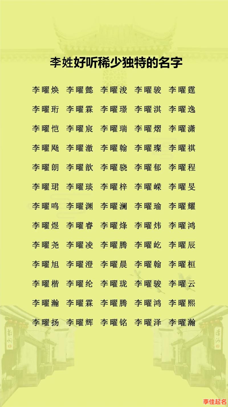 属虎李姓女孩名字_精选寓意好听不重名的女孩起名大全-第1张图片