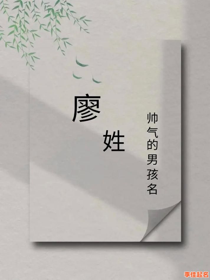 2025版｜廖姓女孩取名100分又顺口｜文雅诗意名字大全·精选集-第1张图片