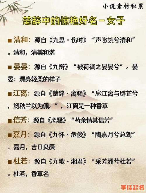 2025精选|楚字好听的女孩名字_温柔气质_古风诗意_楚字取名全攻略-第1张图片 2025精选|楚字好听的女孩名字_温柔气质_古风诗意_楚字取名全攻略-第1张图片