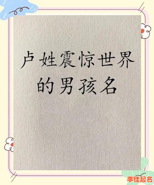 【2025最新】卢姓女孩起名100分_诗意·音韵·八字全吉取名精选大全-第1张图片 【2025最新】卢姓女孩起名100分_诗意·音韵·八字全吉取名精选大全-第1张图片