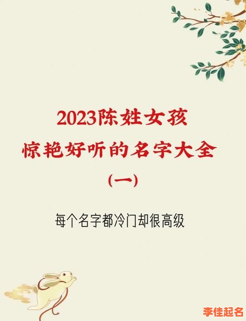 2025新版_陈姓叠字女孩名字精选_双音诗意文雅叠字女孩名字合集_陈姓宝宝起名灵感-第1张图片