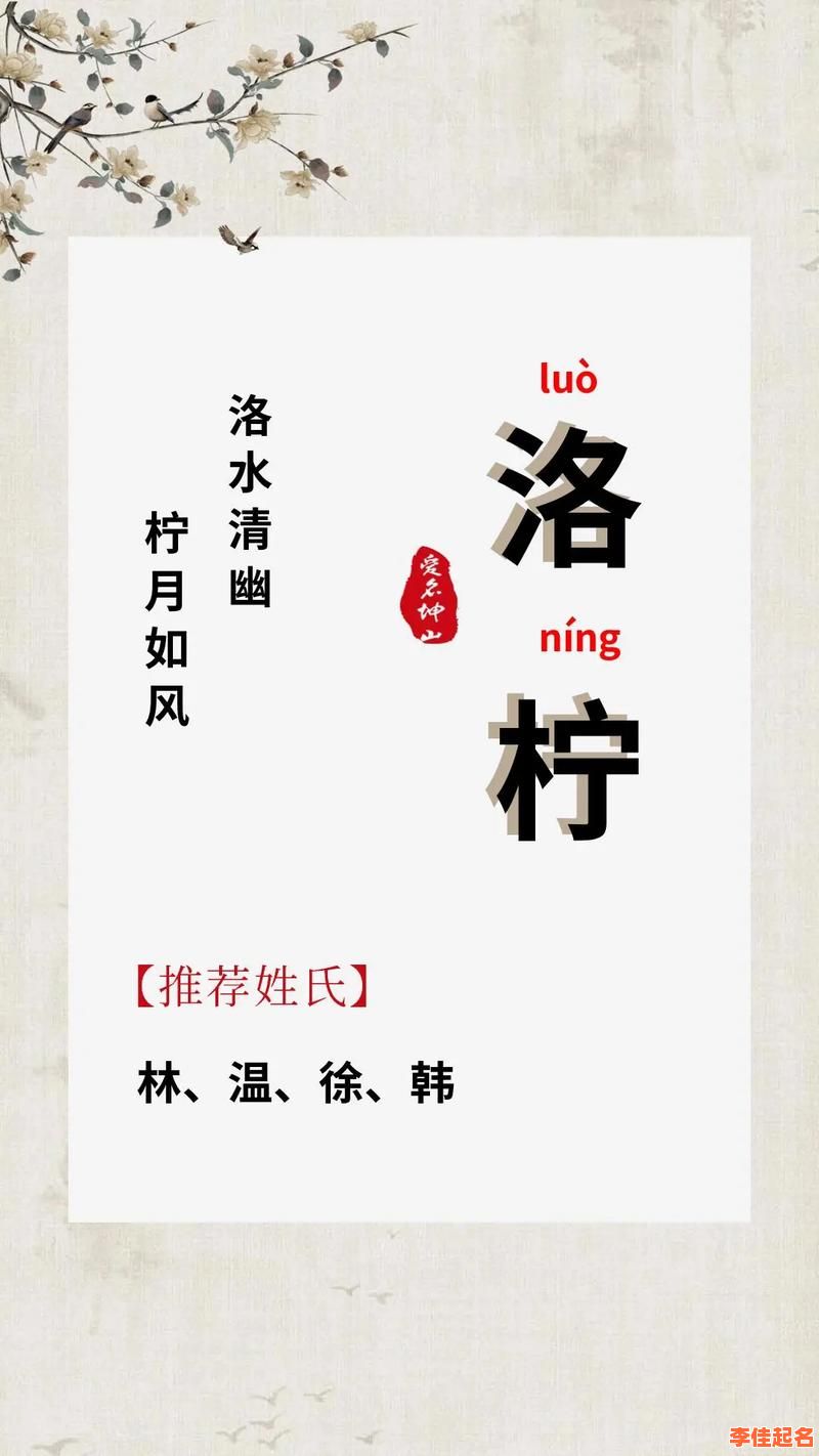 2025最新女孩名字带洛字的诗意名字推荐·寓意优雅音律美-第1张图片 2025最新女孩名字带洛字的诗意名字推荐·寓意优雅音律美-第1张图片