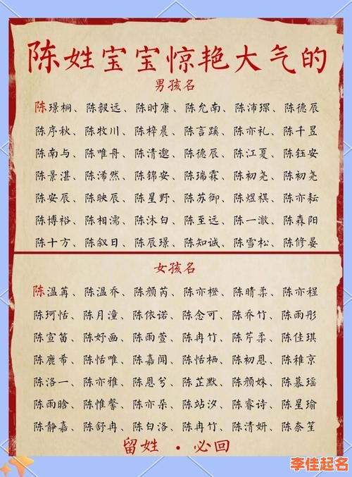 2025最新版_陈三个字女孩名字大全-寓意优雅又好记的精选合集-第1张图片