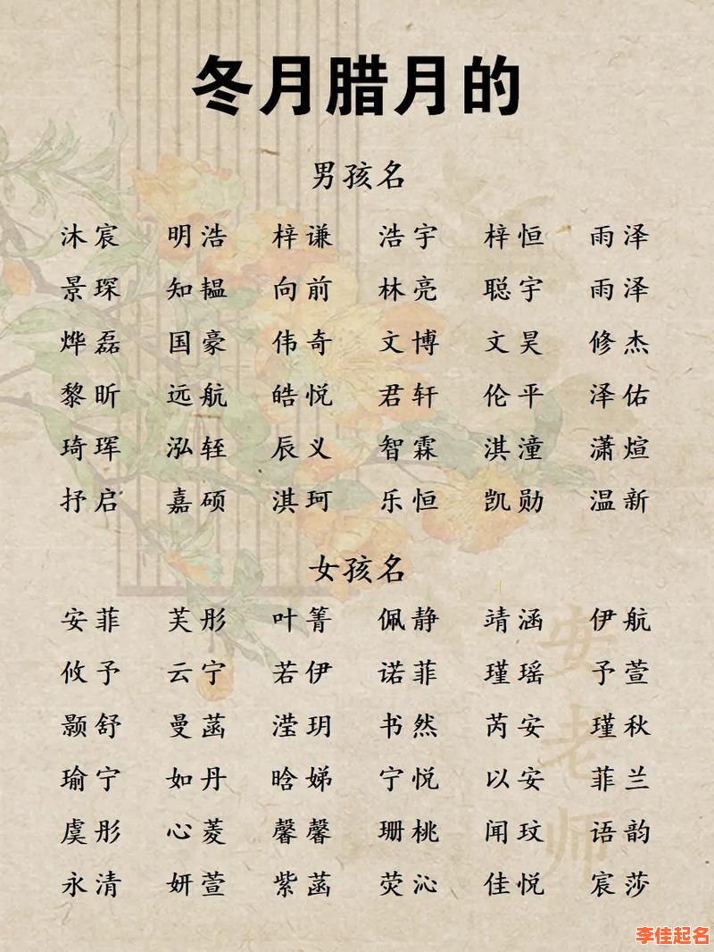 2025年腊月出生_带腊字的女孩名字大全?诗意温柔吉祥起名精选-第1张图片 2025年腊月出生_带腊字的女孩名字大全?诗意温柔吉祥起名精选-第1张图片